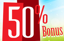 Spring special: Get 50% extra coins now!